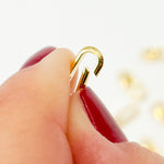 Load image into Gallery viewer, 1356GPS. 15MM Gold-Plated Shiny Sterling Silver Oval Clasp
