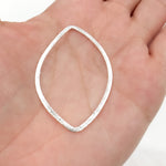 Load image into Gallery viewer, 45MM White Sterling Silver Brushed Marquis Connector