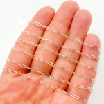 Load image into Gallery viewer, Sterling Silver Flat Paperclip Chain