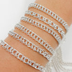 Load image into Gallery viewer, Sterling Silver Double Curb Chain