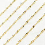Load image into Gallery viewer, 14K Solid Yellow Gold Wheat Chain