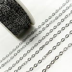 Load image into Gallery viewer, Black Rhodium Sterling Silver Diamond Cut Cable Chain