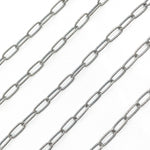 Load image into Gallery viewer, Oxidized Sterling Silver Hammered Paperclip Chain