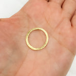 Load image into Gallery viewer, 20MM Gold Plated Sterling Silver Ring Connector