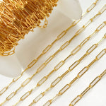 Load image into Gallery viewer, 14K Gold Filled Hammered Paperclip Chain