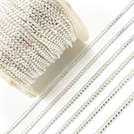 Load image into Gallery viewer, Sterling Silver Flat Curb Chain