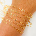 Load image into Gallery viewer, 14K Gold-Filled Diamond Cut Oval Link Chain