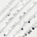 Load image into Gallery viewer, Sterling Silver Dangle Disk Chain