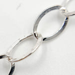 Load image into Gallery viewer, Sterling Silver Flat Oval Cable Chain