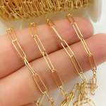Load image into Gallery viewer, Yellow Gold Filled Smooth Paperclip Link Chain