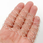 Load image into Gallery viewer, Sterling Silver Smooth Oval Link Chain