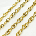 Load image into Gallery viewer, Gold Plated Sterling Silver Hollo Infinite Link Chain