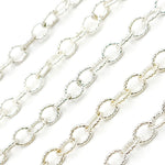 Load image into Gallery viewer, Sterling Silver Twisted Marquise Oval Link Chain