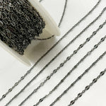 Load image into Gallery viewer, Oxidized Sterling Silver Marina Link Chain