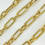 Load image into Gallery viewer, Gold Plated 925 Sterling Silver Smoot Oval Link Hollow Chain