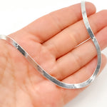 Load image into Gallery viewer, Sterling Silver Herringbone Necklace