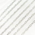 Load image into Gallery viewer, Sterling Silver Oval & Mariner Link Chain