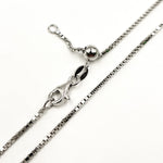 Load image into Gallery viewer, Sterling Silver Box Necklace