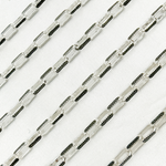 Load image into Gallery viewer, Two Tone Black Rhodium and 925 Sterling Silver Paperclip Chain