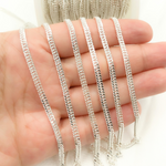 Load image into Gallery viewer, Sterling Silver Solid Double Curb Chain