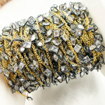 Load image into Gallery viewer, Cubic Zirconia Square 4mm Shape Dangle Chain