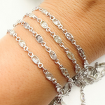Load image into Gallery viewer, Cubic Zirconia Small Oval Shape Connected Chain