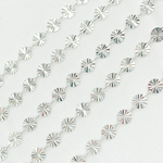 Load image into Gallery viewer, 925 Sterling Silver Diamond Cut Disc Link Chain.