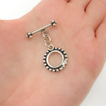 Load image into Gallery viewer, White Sterling Silver Toggle Clasp