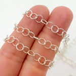 Load image into Gallery viewer, Sterling Silver Twisted Round Link Chain