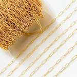 Load image into Gallery viewer, 4k Gold Filled Hammered Paperclip Chain