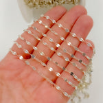 Load image into Gallery viewer, Z54SS. Sterling Silver Flat Marina Link Chain