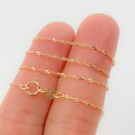 Load image into Gallery viewer, 14K Solid Gold Wheat Chain