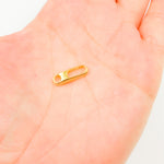 Load image into Gallery viewer, 15MM Gold-Plated Shiny Sterling Silver Oval Clasp