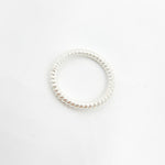 Load image into Gallery viewer, Gauge White Twisted Close Jump Ring