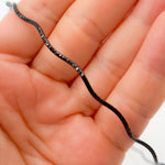Load image into Gallery viewer, Black Rhodium Sterling Silver Snake Omega Necklace