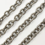 Load image into Gallery viewer, Oxidized Sterling Silver Smooth Cable Chain