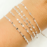 Load image into Gallery viewer, Sterling Silver Flat Marina Link Chain