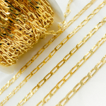 Load image into Gallery viewer, Gold Plated 925 Sterling Silver Ultra Flat Paperclip Chain.
