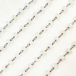 Load image into Gallery viewer, White Moonstone Oxidized Wire Chain.