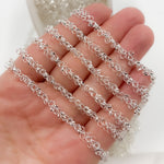Load image into Gallery viewer, Sterling Silver Dangle Rings Chain