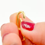 Load image into Gallery viewer, Gold Plated Sterling Silver Oval Clasp