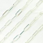 Load image into Gallery viewer, Sterling Silver Flat Paperclip Chain