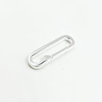 Load image into Gallery viewer, 20MM White Sterling Silver Oval Clasp