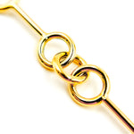 Load image into Gallery viewer, 568/A080. 14K Solid Gold Hollow Bar and Rings Necklace