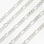 Load image into Gallery viewer, Sterling Silver Figaro Chain