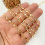 Load image into Gallery viewer, 14k Yellow Gold Filled Curb and Diamond Cut Marina Link Chain