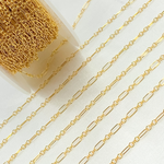 Load image into Gallery viewer, 14k Gold Filled Oval & 3 Round Link Chain.