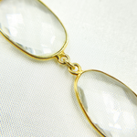 Load image into Gallery viewer, Crystal Organic Shape Bezel Gold Plated Wire Chain.