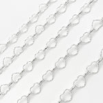 Load image into Gallery viewer, Sterling Silver Heart & Oval Link Chain