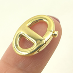 Load image into Gallery viewer, 17MM Gold-plated Sterling Silver Marina Clasp